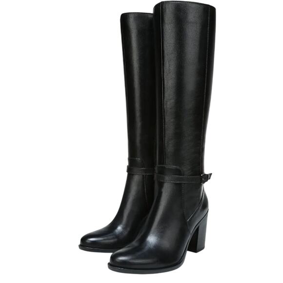 NATURALIZER Womens Kalina Knee High Boot 11 M EU 42 Black Leather NIB - Picture 1 of 11